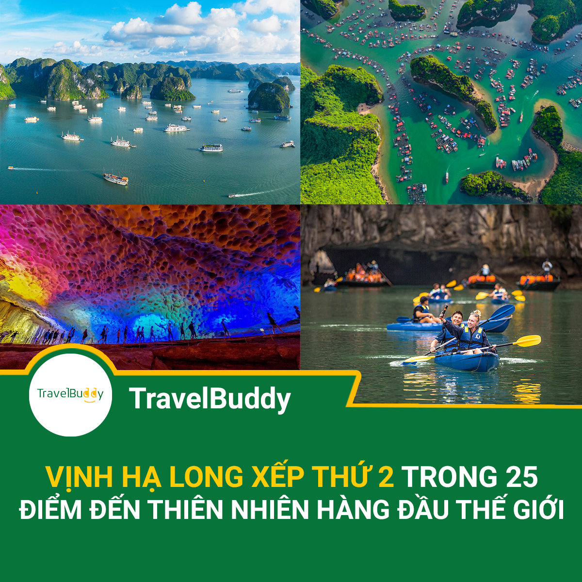 Ha Long Bay in 25 World’s Nature Destinations